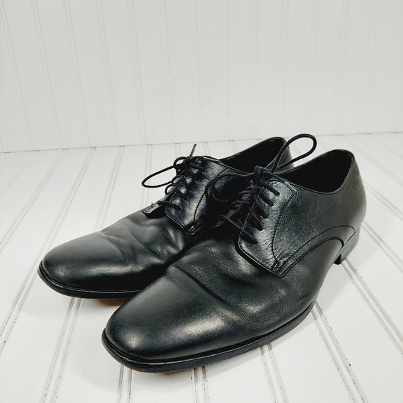 Hugo Boss  Black Mitano Leather Lace Up Dress Business Casual Derby Shoes C629 main image 7